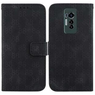 For Tecno Phantom X Double 8-shaped Embossed Leather Phone Case(Black)