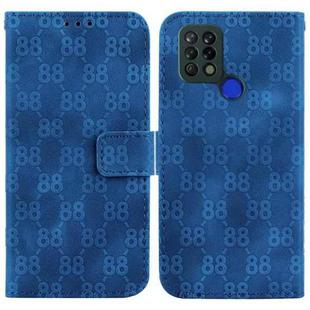 For Tecno Pova 4G / LD7 Double 8-shaped Embossed Leather Phone Case(Blue)