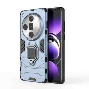 For OPPO Find X7 Ultra PC + TPU Shockproof Protective Phone Case with Magnetic Ring Holder(Navy Blue)