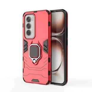 For OPPO Reno12 Global PC + TPU Shockproof Protective Phone Case with Magnetic Ring Holder(Red)