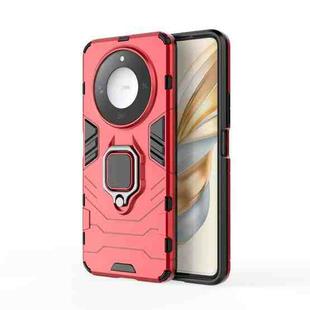 For Honor X60 5G PC + TPU Shockproof Protective Phone Case with Magnetic Ring Holder(Red)