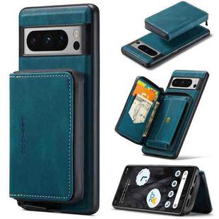 For Google Pixel 8 Pro JEEHOOD Magnetic Zipper Wallet Phone Leather Case(Blue)