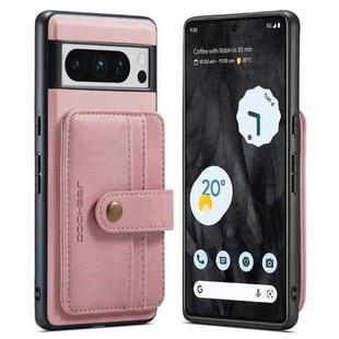 For Google Pixel 8 Pro JEEHOOD RFID Blocking Anti-Theft Magnetic PU Phone Case(Pink)