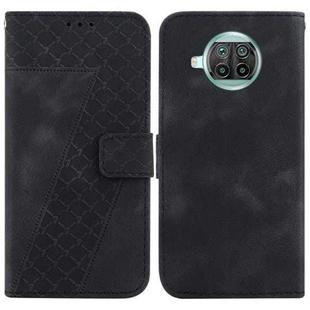 For Xiaomi Mi 10T Lite 5G/Mi 10i 5G 7-shaped Embossed Leather Phone Case(Black)