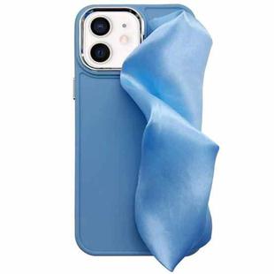 For iPhone 12 2 in 1 Electroplating Wristband Phone Case(Sky Blue)