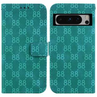 For Google Pixel 8 Pro Double 8-shaped Embossed Leather Phone Case(Green)