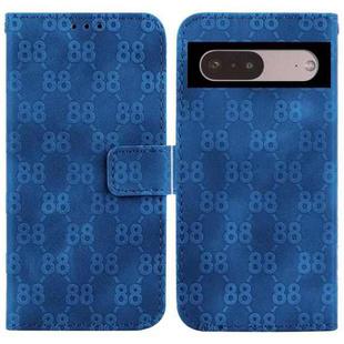 For Google Pixel 7 5G Double 8-shaped Embossed Leather Phone Case(Blue)