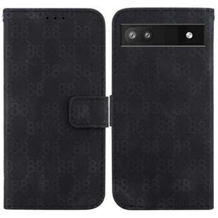 For Google Pixel 6a Double 8-shaped Embossed Leather Phone Case(Black)