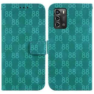 For ZTE Blade A72 / V40 Vita Double 8-shaped Embossed Leather Phone Case(Green)