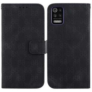 For LG K52 / K62 / Q52 Double 8-shaped Embossed Leather Phone Case(Black)