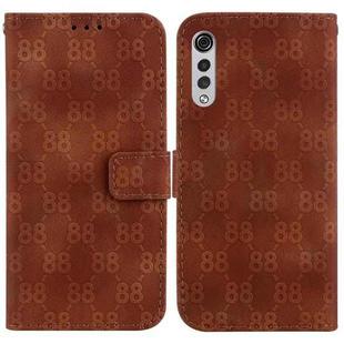 For LG Velvet 4G / 5G / G9 Double 8-shaped Embossed Leather Phone Case(Brown)