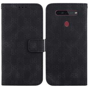 For LG K41S / K51S Double 8-shaped Embossed Leather Phone Case(Black)