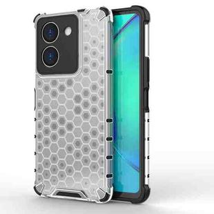 For vivo Y36 4G Global  Honeycomb Phone Case(White)