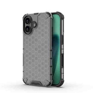 For iPhone 17 Honeycomb Shockproof Phone Case(Black)