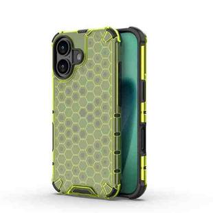 For iPhone 17 Honeycomb Shockproof Phone Case(Green)