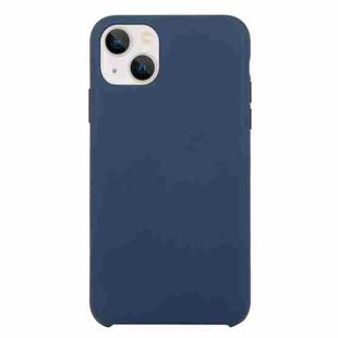 Solid Silicone Phone Case For iPhone 15(Dark Blue)