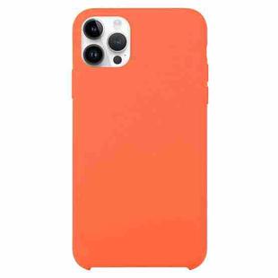 Solid Silicone Phone Case For iPhone 15 Pro Max(Orange)
