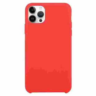 Solid Silicone Phone Case For iPhone 15 Pro Max(Red)