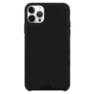 Solid Silicone Phone Case For iPhone 15 Pro Max(Black)