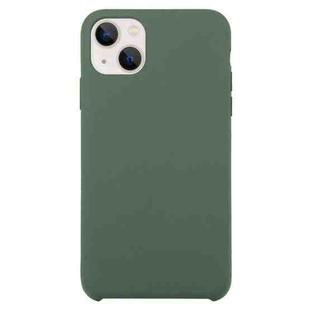 Solid Silicone Phone Case For iPhone 15 Plus(Dark Green)