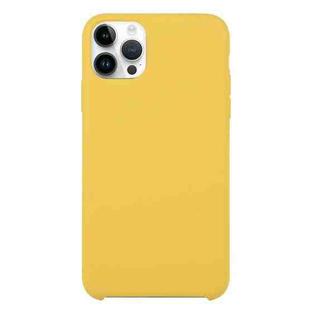 For iPhone 16 Pro Max Solid Silicone Phone Case(Yellow)