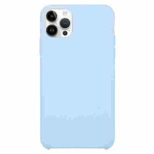 For iPhone 16 Pro Max Solid Silicone Phone Case(Light Blue)