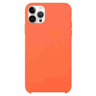 For iPhone 16 Pro Max Solid Silicone Phone Case(Orange)