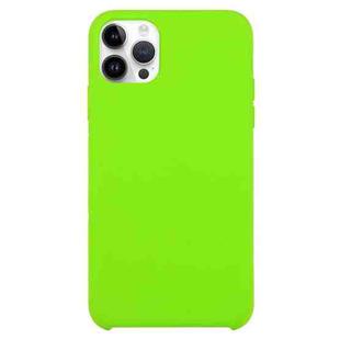 For iPhone 16 Pro Max Solid Silicone Phone Case(Light Green)