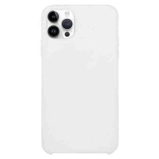 For iPhone 16 Pro Solid Silicone Phone Case(White)