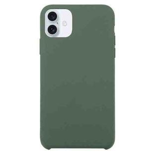 For iPhone 16 Plus Solid Silicone Phone Case(Dark Green)