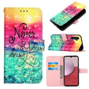 For Samsung Galaxy A25 5G / A24 3D Painting Horizontal Flip Leather Phone Case(Chasing Dreams)