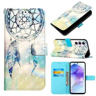 For Samsung Galaxy A55 3D Painting Horizontal Flip Leather Phone Case(Dream Wind Chimes)