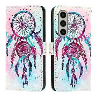 For Samsung Galaxy Z Fold6 3D Painting Horizontal Flip Leather Phone Case(Color Drop Wind Chimes)