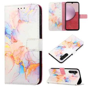 For Samsung Galaxy S23 FE 5G PT003 Marble Pattern Flip Leather Phone Case(Galaxy Marble White LS004)