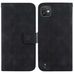 For Wiko Y82 Double 8-shaped Embossed Leather Phone Case(Black)