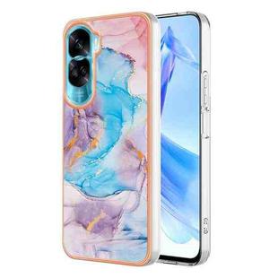 For Honor 90 Lite 5G Electroplating IMD TPU Phone Case(Blue Marble)