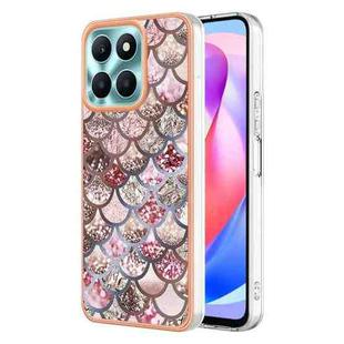 For Honor X6a Electroplating IMD TPU Phone Case(Pink Scales)