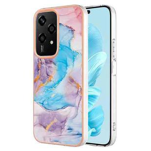 For Honor 200 Lite Global Electroplating IMD TPU Phone Case(Blue Marble)