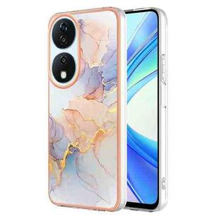 For Honor X7b 4G / X7b 5G Electroplating IMD TPU Phone Case(White Marble)