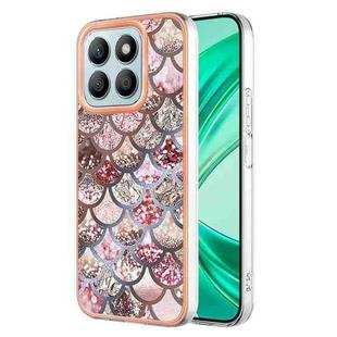 For Honor X8b Electroplating IMD TPU Phone Case(Pink Scales)