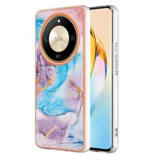 For Honor X9b Electroplating IMD TPU Phone Case(Blue Marble)
