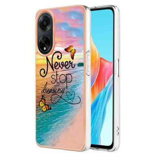 For OPPO A98 Electroplating IMD TPU Phone Case(Dream Butterfly)