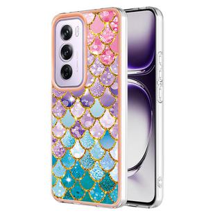 For OPPO Reno12 Pro Global Electroplating IMD TPU Phone Case(Colorful Scales)