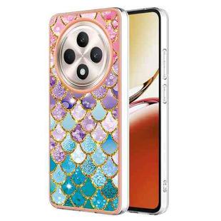 For OPPO Reno12 F 5G Electroplating IMD TPU Phone Case(Colorful Scales)