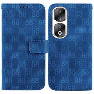 For Honor X5 Double 8-shaped Embossed Leather Phone Case(Blue)