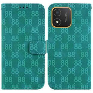 For Honor 80 SE Double 8-shaped Embossed Leather Phone Case(Green)