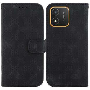 For Honor 80 SE Double 8-shaped Embossed Leather Phone Case(Black)