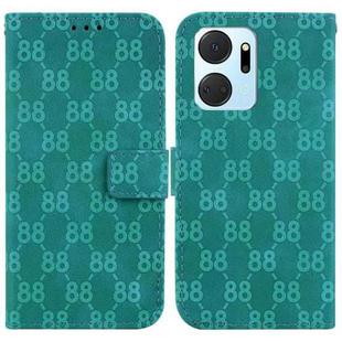 For Honor 80 Pro Double 8-shaped Embossed Leather Phone Case(Green)