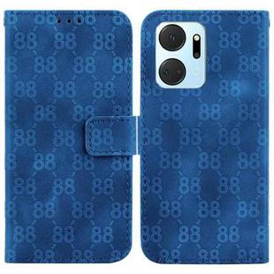 For Honor 80 Pro Double 8-shaped Embossed Leather Phone Case(Blue)