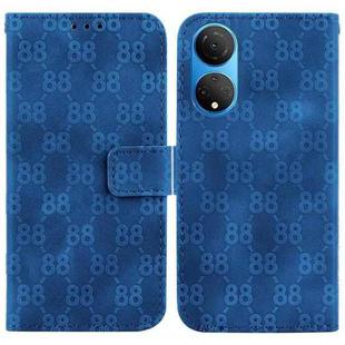 For Honor 20 / Huawei nova 5T Double 8-shaped Embossed Leather Phone Case(Blue)